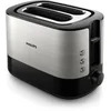 Bild von Philips Toaster HD2637/90 Viva Collection, 2 kurze Schlitze, für 2 Scheiben, 950 W, Brötchenaufsatz, Krümelschublade, 7 Bräunungsstufen, Silber