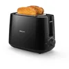 Bild von Philips Toaster HD2581/90 Daily Collection, 2 kurze Schlitze, für 2 Scheiben, 830 W, Brötchenaufsatz, Krümelschublade, 8 Bräunungsstufen, Schwarz