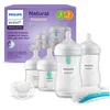 Bild von Philips AVENT Babyflasche Natural Response Flaschen-Set Air-Free Ventil SCD657/11, 4 Flaschen mit AirFree-Ventil, ultra soft Schnuller, Flaschenbürste