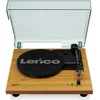 Bild von Lenco LS-10WD Plattenspieler (Riemenantrieb, Vinyl, 33 45 U/min, RCA Lautsprecher, Kopfhöreranschluss im Holzdesign)