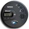 Bild von Lenco CD-300BK CD-Player (HD-Auflösung, Bluetooth, Anti-Shock, Bluetooth, LCD, inkl. 2x 2000mAh -Batterien & Kopfhörer)