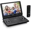 Bild von Lenco BRP-1150BK Portabler DVD-Player (HD-Auflösung, tragbarer 11,5 Zoll Blu-ray DVD-Player mit Akku, USB & SD-Karten Slot)
