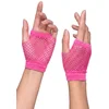 Bild von Boland Kostüm 80er Kostüm Netzhandschuhe pink Karneval Fasching, Fingerlose Fishnet-Handschuhe als Basic für Deinen Neon-Style
