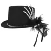Bild von Boland Kostüm Hut Zylinder Halloween 'Silver Claw', Schwarz