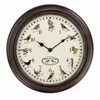 Bild von esschert design Wanduhr Wanduhr mit Vogelgezwitscher, 29,8 cm, mit 12 Vogelrufen (Uhr mit Vogelgezwitscher)