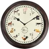 Bild von Fallen Fruits Uhr Esschert Design Uhr mit Bauernhoftiergeräuschen Ø 30 cm, Wanduhr mi
