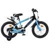 Bild von Volare Kinderfahrrad Sportivo Kinderfahrrad - Jungen - 16 Zoll - Blau Schwarz, Handbremse und Rücktrittbremse, abnehmbare Stützräder, Luftreifen