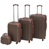 Bild von vidaXL Trolleyset Vierteiliges Hartschalen-Trolley-Set Kaffeebraun, (1 tlg)