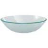 Bild von vidaXL Waschbecken Waschbecken Hartglas 42 cm Mattiert, Waschbecken Hartglas 42cm Mattiert Aufsatzwaschbecken Waschschale