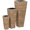 Bild von vidaXL Blumentopf Blumenkübel 3 Stk. Wasserhyazinthe Braun (1 St)