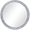 Bild von vidaXL Spiegel 40 cm Wandspiegel 40 cm Hartglas eleganter runder Wandspiegel für Wohn