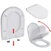 Bild von vidaXL WC-Sitz 46 x 36 cm60 - 200 mm Toilettensitz mit Absenkautomatik und Quick-Rele