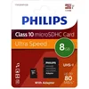 Bild von Philips Philips Micro SDHC Karte 8GB Speicherkarte UHS-I U1 Class 10 Speicherkarte