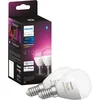 Bild von Philips Hue LED-Leuchtmittel White / White & Color Ambiance Luster, Tropfenform 470lm, 2er-Set, E14, 2 St., Farbwechsler