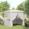 Bild von vidaXL Pavillon vidaXL Profi-Partyzelt mit Seitenwänden 2,5x2,5 m Weiß 90 g/m²