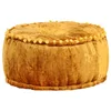 Bild von vidaXL Polsterhocker Pouf Rund Samt 40x20 cm Senfgelb (1 St)