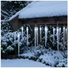 Bild von Progarden LED-Lichterkette LED-Eiszapfen-Lichterkette, 6,9m, 72 LEDs, 8 Modi + Timer, Kaltweiß, 8 Leuchtmodi & praktischer Timer für stimmungsvollen Winterzauber
