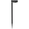 Bild von Philips LED Solarleuchte Outdoor Vynce Spiess 1.5W, eckig, 2700 Kelvin, schwarz, Abschaltautomatik, Dimmfunktion, Leuchtdauer einstellbar, Memoryfunktion, Nachtlichtfunktion, Tageslichtsensor, Timerfunktion, mehrere Helligkeitsstufen, LED fest integriert, Warmweiß