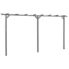 Bild von vidaXL Pergola Garten-Pergola Grau 400x40x205 cm Imprägniertes Kiefernholz, BxTxH: 40x40x205 cm, (1-tlg)