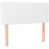 Bild von vidaXL Bett Kopfteil Weiß 90x5x78/88 cm Kunstleder (1-tlg)