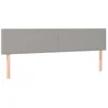 Bild von vidaXL Bett Kopfteile Hellgrau 200x5x78/88 cm Stoff (1-tlg)