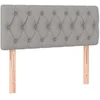 Bild von vidaXL Bett Kopfteil Hellgrau 90x7x78/88 cm Stoff (1-tlg)