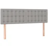 Bild von vidaXL Bett Kopfteile Hellgrau 144x5x78/88 cm Stoff (1-tlg)