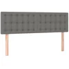 Bild von vidaXL Bett Kopfteile Dunkelgrau 144x5x78/88 cm Stoff (1-tlg)