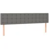 Bild von vidaXL Bett Kopfteile Dunkelgrau 160x5x78/88 cm Stoff (1-tlg)