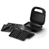 Bild von Philips Sandwichmaker 5000 Series HD2350/80, mit 3 austauschbaren Plattensätzen, 750 W, gleichmäßiges Aufheizen, kompakte Aufbewahrung, Schwarz / Silber