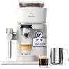 Bild von PHILIPS baristina Espressomaschine Latte BAR400/00 mit Mahlwerk für ganze Bohnen und Milchschaumdüse, 3 Schaumarten, 16 bar Pumpendruck, Naturweiß/Weiß