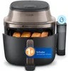 Bild von Philips Heißluftfritteuse NA547/07 Steam Airfryer 5000 Series mit EasySlide, 7,2L Kapazität, 2000 W, mit Dampfgarfunktion u. RapidAir Plus Technologie, Schwarz/Gold