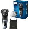 Bild von Philips Elektrorasierer Shaver Series 3000 S3243/12, Aufsätze: 1, ausklappbarer Präzisionstrimmer, 5-dimensional bewegl. Flex-Scherköpfe, Schutzkappe und Tasche