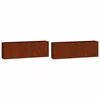 Bild von vidaXL Blumentopf Wand-Pflanzkübel 2 Stk. Rostig Cortenstahl 53x10x17 cm (2 St)