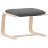 Bild von vidaXL Polsterhocker Fußhocker Dunkelgrau 51x41x40 cm Stoff (1 St)