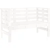 Bild von vidaXL Gartenbank Gartenbank Weiß 111,5x53x71 cm Massivholz Kiefer (1-St)