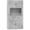 Bild von vidaXL Highboard Highboard Betongrau Holzwerkstoff (1 St)