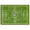Bild von vidaXL Teppich Kinderteppich Grün 160x230 cm Fußballfeld Waschbar, Rechteckig, Höhe: 230 mm