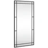 Bild von vidaXL Spiegel 50 x 100 cm Wandspiegel Schwarz 50x100 cm Rechteckig Eisen