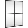 Bild von vidaXL Spiegel Wandspiegel Schwarz 40x50 cm Rechteckig Eisen (1-St)