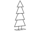 Bild von vidaXL Künstlicher Weihnachtsbaum Metall-Weihnachtsbaum für Dekorationen Schwarz 125 cm