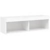 Bild von vidaXL TV-Schrank TV-Schrank mit LED-Leuchten Weiß 100x30x30 cm (1-St)