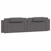 Bild von vidaXL Bett Kopfteil-Kissen "Viana" Grau 200 cm Kunstleder (1-tlg)