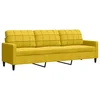 Bild von vidaXL Sofa 3-Sitzer-Sofa Gelb 210 cm Samt, 1 Teile