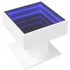 Bild von vidaXL Couchtisch LED-Couchtisch Weiß 50x50x45 cm Holzwerkstoff (1-St)