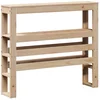 Bild von vidaXL Bett Kopfteil mit Ablagen 90 cm Massivholz Kiefer (1-tlg)