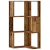 Bild von vidaXL Bücherregal Eck-Bücherregal 3 Böden Altholz-Optik 50x50x102cm Holzwerkstoff, 1-tlg.