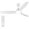 Bild von Philips LED Deckenleuchte Fixed 24W DC-Ventilator 30W, fixe Rotorblätter,   106cm, weiß, CCT - über Fernbedienung, Dimmer, Dimmfunktion, Ein-/Ausschalter, Farbsteuerung, Fernbedienung, Infrarot inkl., Memoryfunktion, Ventilatorfunktion, dimmbar über Fernbedienung, mehrere Helligkeitsstufen, LED fest integriert, warmweiß - kaltweiß, 3000-6500 Kelvin, dimmbar mit Fernbedienung, 2650 Lumen