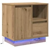 Bild von vidaXL Nachttisch Nachttisch Artisan-Eiche 50 x 34,5 x 50 cm Holzwerkstoff (1-St)