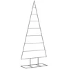 Bild von vidaXL Künstlicher Weihnachtsbaum Metall-Weihnachtsbaum für Dekorationen Schwarz 180 cm